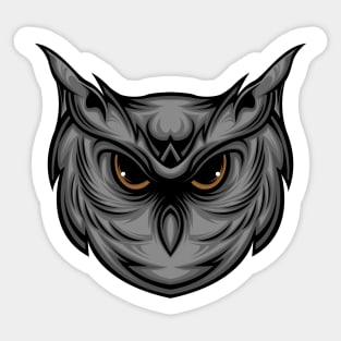 Head Owl Sticker